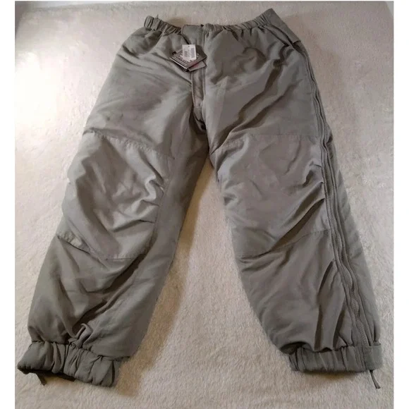 Army Issue ECWCS Primaloft Level 7 Parka Trousers Pants Gray Large Regular NWT - Picture 1 of 11